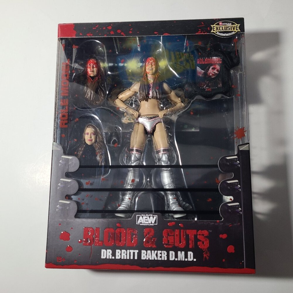 AEW Dr. Britt Baker DMD Jazwares Ringside Exclusive Blood & Guts New/Sealed
